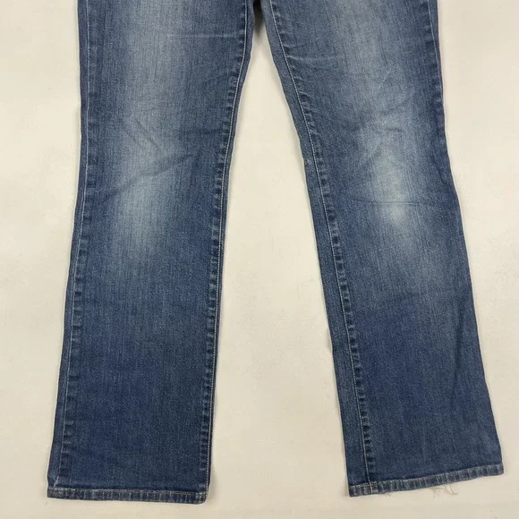 Loft Original Boot Bootcut Denim Blue Jeans Sz 8 Cotton Spandex Stretch Med Wash - Picture 4 of 10